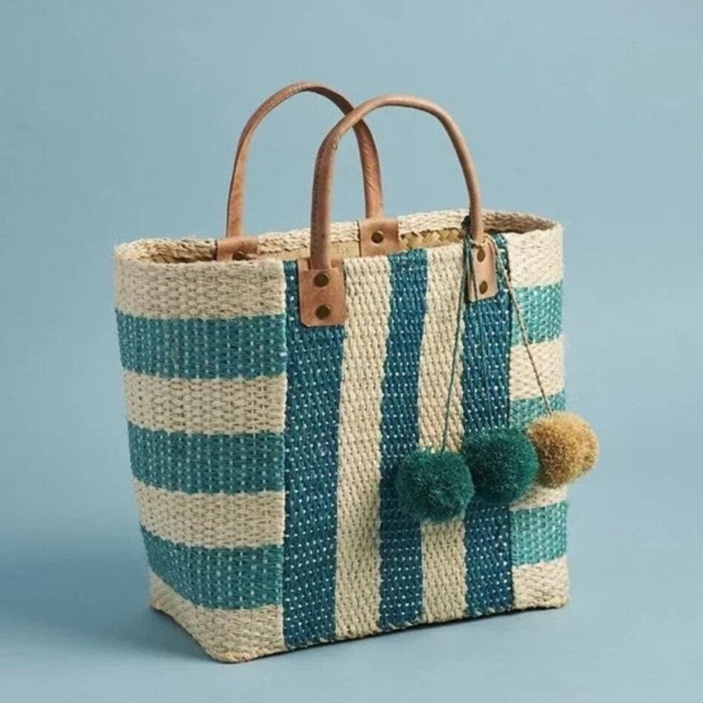 New Mar Y Sol Collins Tote Blue green